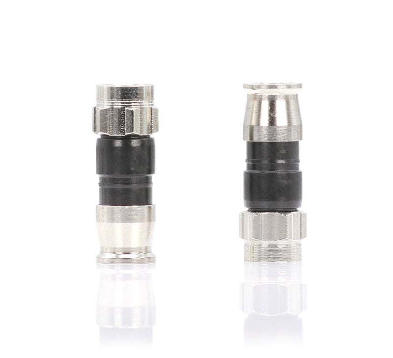 THE CIMPLE CO Coaxial Cable Connectors, 50 PCS, RG59 Compression Fitting, Water Tight O Ring, Indoor/Outdoor, F81, F-Type, 75 Ohm, 3 GHz, Black - Image 3